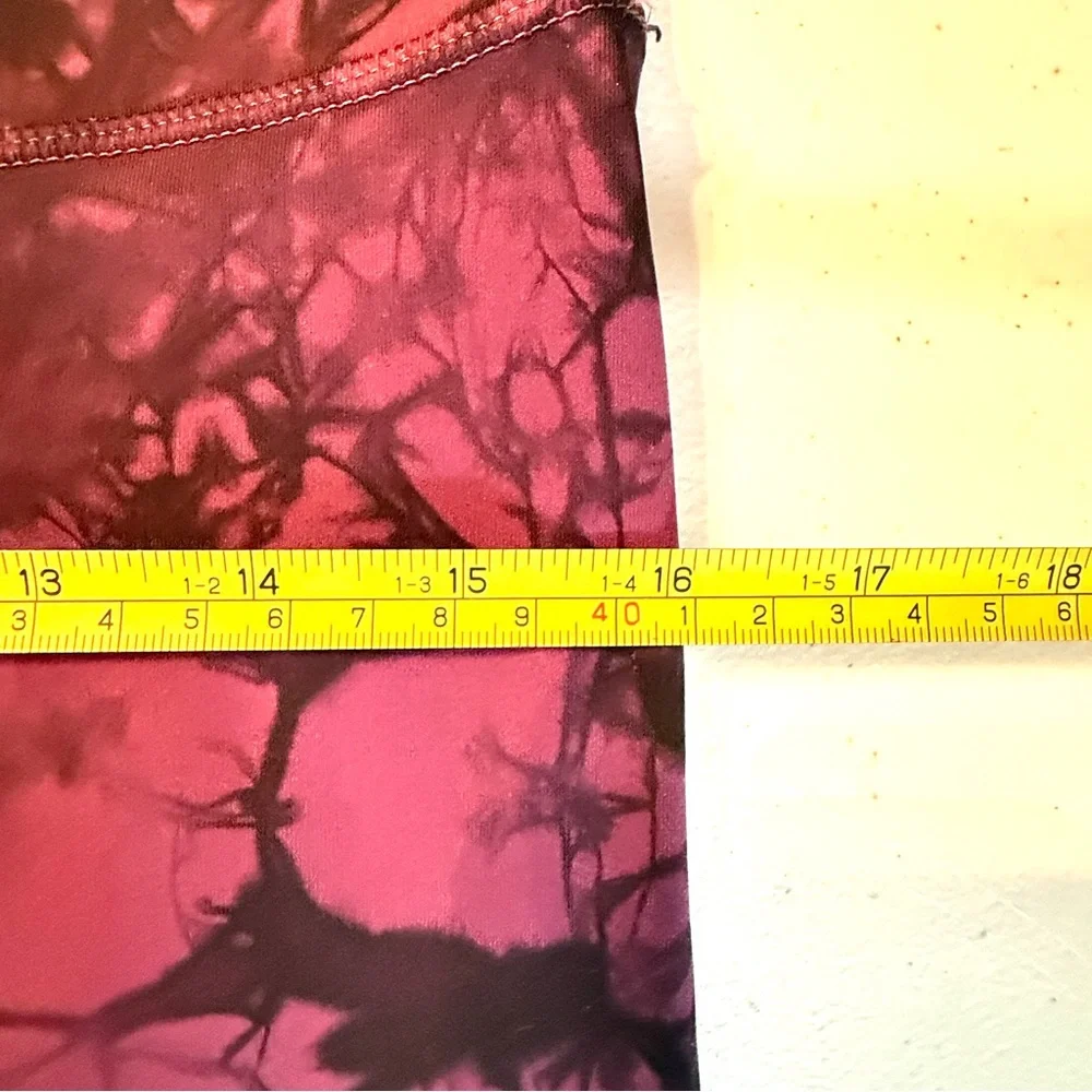 Lululemon -Wunder Under Pant (Hi-Rise)- Shibori Darkest Magenta Black - 10 - EUC - Picture 9 of 15